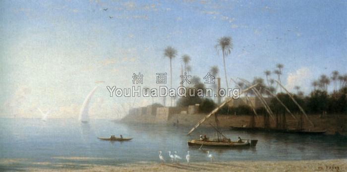 A view of Beni Souef, Egypt - 查尔斯·西奥多·弗里尔